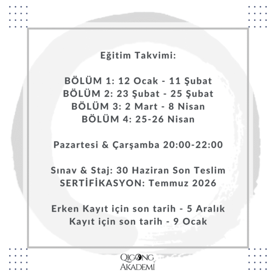 01.2026 Qigong eğitim duyuru