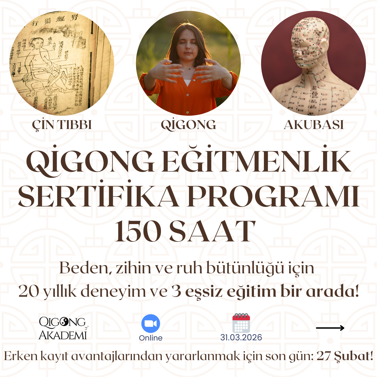 ONLİNE QİGONG EĞİTMENLİK SERTİFİKA PROGRAMI (150 SAAT)